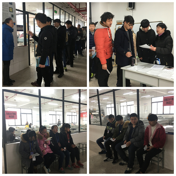 井然有序的考试队伍